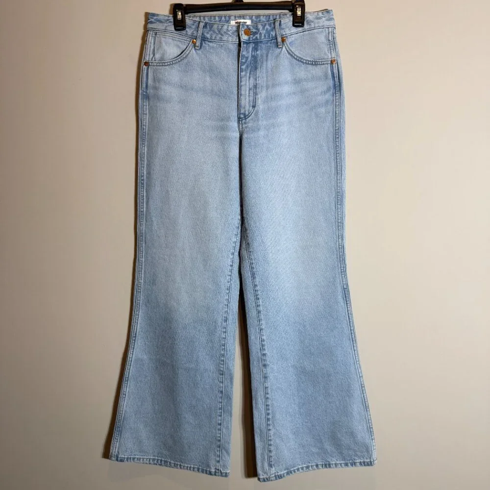 Wrangler Bonnie 683 Loose Flare High Rise Denim Jeans Women's 29x32 Blue NWOT - Picture 5 of 15